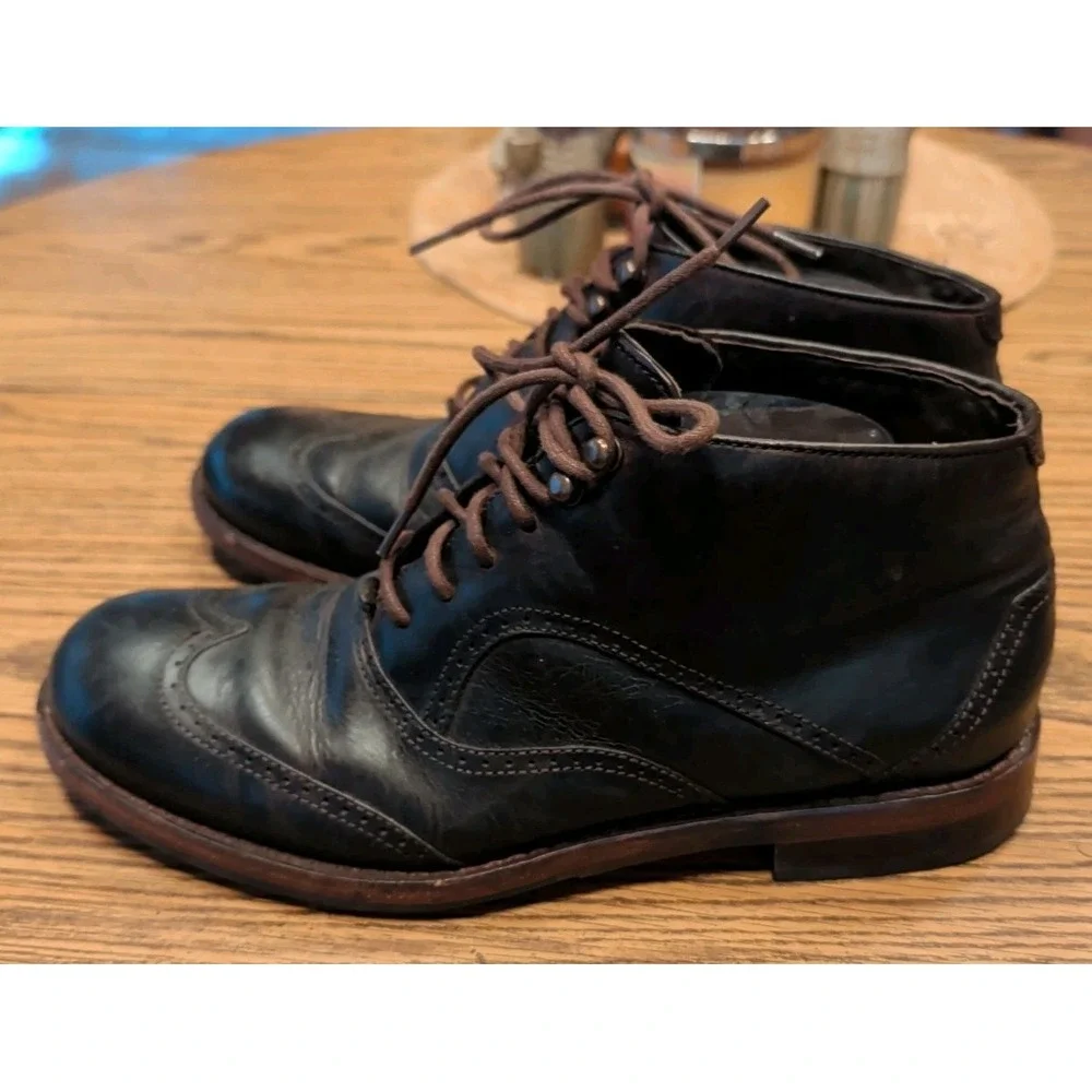 Wolverine 1000 Mile Wesley Wingtip Chukka Leather Boots Men's Size 8.5 D Brown